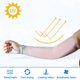 thumbnail image 3 of 1 Par Mangas Refrigerantes para Mujeres Deportes Protección Solar Rosa Gris, 3 of 7