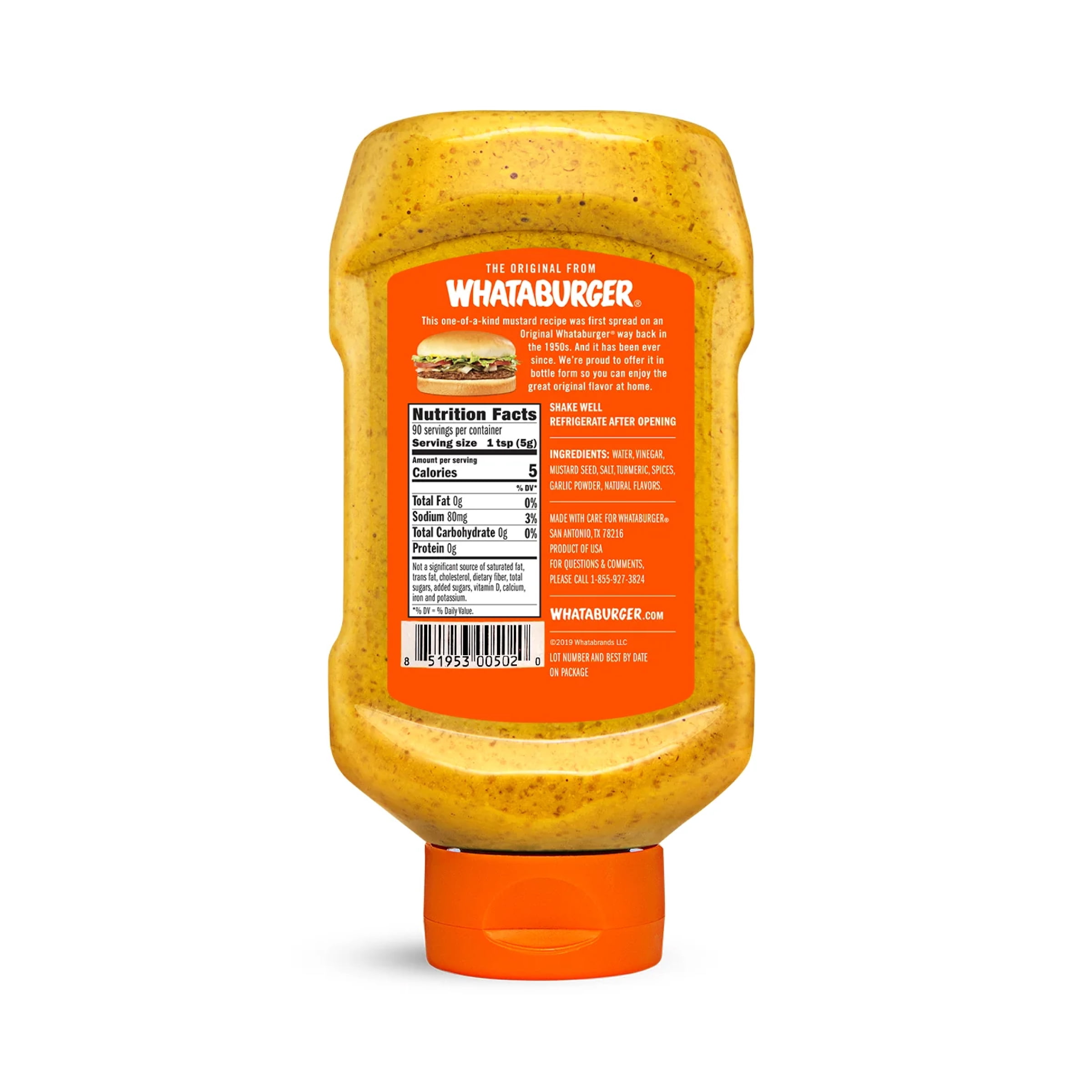 (4 pack) Whataburger Mustard 16oz