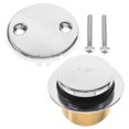 thumbnail image 1 of 1 Set Bathtub Drain Trim Kit Overflow Faceplate Replacement Bathtub Waste Drain Plug, 1 of 8