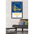 thumbnail image 2 of NBA Golden State Warriors - Logo 21 Wall Poster, 22.375" x 34", Framed, 2 of 3