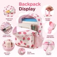 thumbnail image 4 of Gocvo Kids Backpack for Girls, Waterproof Teens Bookbag Cute School Backpacks, Strawberry Pattern, 4 of 9