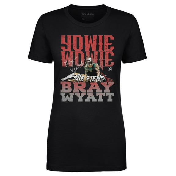 Women's 500 Level Black Bray Wyatt Yowie Wowie T-Shirt