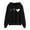 Black, variant on Jsaierl Hoodies Women Clearance Cute Heart Print Sweatshirt Top Long Sleeve Comfy Fall Pullover Sweatshirts