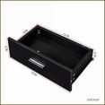 thumbnail image 4 of Hair Desk, Modern Black with Multi-Layer Storage, 2 Drawers & Cabinet | Black|MDF, 4 of 18