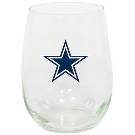 Dallas Cowboys 15oz. Stemless Wine Glass - No Size