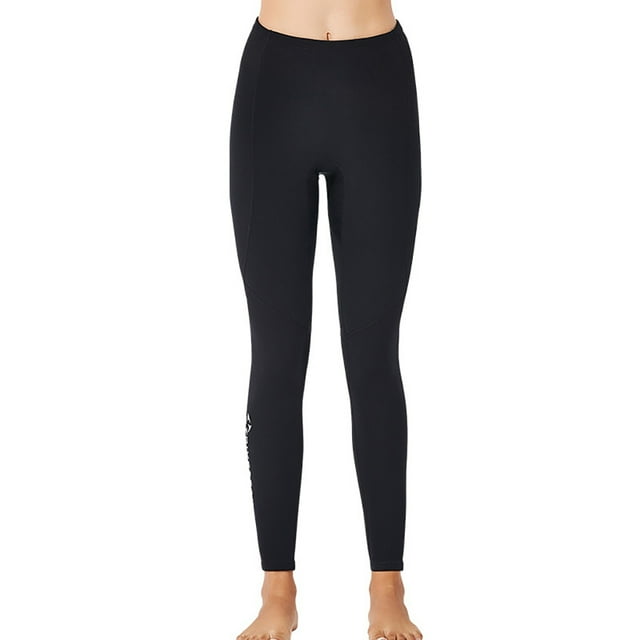 Buceo vela 2 mm traje de traje pantalones mujeres adultos medias pantalones elástico pantalones de buceo leggings para buceo nadar snorkeling buceo navegando negro xl Scienceny OD003292-10