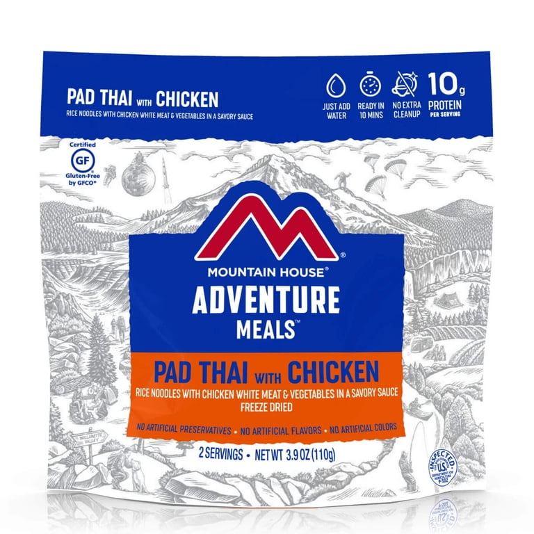 Mountain House Pad Thai & Beef Stroganoff Combo | Freeze Dried Camping Food - 2 Pouches, 2 Servings Each 1 thumbnail image