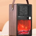 thumbnail image 4 of Yuarrent Calentador eléctrico para el hogar, calefacción rápida, funcionamiento silencioso, protección contra sobrecalentamiento, Electrodomésticos grano de madera, 4 of 6