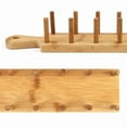 thumbnail image 2 of Bamboo Wooden Taco Holder Taco Display Stand Burrito Tortilla Plate Tray Food Holder Potato Chips Corn Roll Rack Burritos Rack, 2 of 6
