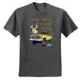thumbnail image 2 of Wild Bobby, Driving Trucks and Taggin Bucks Retro Ford F150 Hunting, Cars and Trucks, Men Graphic Tee, Heather Black, 5X-Large, 2 of 4