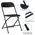 thumbnail image 2 of Cterwk 4pcs Classic Garden Plastic Folding Chair, Black, 2 of 7