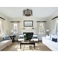 thumbnail image 2 of Elegant Lighting Sydney 32" 8 Light Royal Crystal Flush Mount, 2 of 9