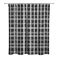 thumbnail image 2 of Creative Products Chalky Black Plaid 71 x 74 Shower Curtain, 2 of 2