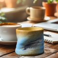 thumbnail image 3 of Mornei Ceramic Coffee Cup Mug 200ml Handmade Japanese Vintage Mini Coffee Cup Tea Yellow, 3 of 5