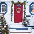 thumbnail image 2 of Christmas Wreath with Bell, Holiday Indoor Outdoor Decorative Garland Window Door Hanging Party Favor, 2 of 6