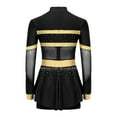 thumbnail image 4 of iiniim Enfants Filles Uniforme de Cheerleading Pailleté Tenues de Cheerleading Robe de Danse Justaucorps Performance Danse Noir 6, 4 of 7