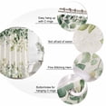 thumbnail image 6 of Eucalyptus Waterproof Fabric Shower Curtain,Rustic Chic Greenery Plant Round Weeping Leaf Waterproof Fabric Shower Curtain for Bathroom Curtains Bathtubs Shower Curtains with 12 Hooks Standard 60x72, 6 of 8