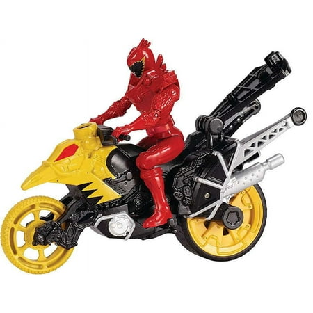 Dino Stunt Bike & T-Rex Super Charge Red Ranger Action Figure & Vehicle