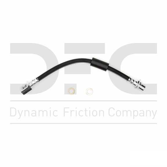 Rear Lower Right Dynamic Friction Company Brake Line Hose 350-47442 For 2011-2012 Chevrolet Silverado 3500 HD, 2011-2014 Chevrolet Silverado 2500 HD, 2011-2017 GMC Sierra 3500 HD