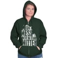 thumbnail image 4 of Don't Mess With the Mitten Michigan Zip Up Hoodie Men's Women's Brisco Brands 2X, 4 of 6