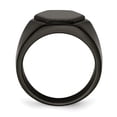thumbnail image 3 of Chisel Stainless Steel Polished Black Ip Plated Signet Ring Size 9 Jewelry for Women - 14.2 Grams, 3 of 8