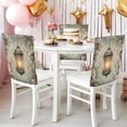 thumbnail image 5 of YAZAOO Chair Covers Set Home Kitchen Vintage Lantern with Floral Party Decor Seat Back Cover Protector, 5 of 6