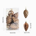 thumbnail image 3 of Christmas Pinecone Ornaments, 8 Pack Painted Plastic Hanging Pendants, Boxed Tree Decor, for Holiday Party, Xmas Tree Decor, 3 of 7