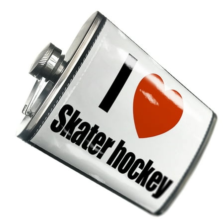 

NEONBLOND Flask I Love skater hockey