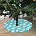 thumbnail image 2 of FMSHPON Snowmans on Blue Xmas Christmas Tree Skirt Stand Mat for Holiday Party Decoration Indoor Outdoor 36 inches, 2 of 3