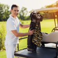 thumbnail image 6 of Logiee Yellow Excavator Print Golf Towels,16" x 24" Portable Golf Towel for Golf Bag with Carabiner Clip to Quickly Remove Sand,Mud and Sweat, 6 of 8
