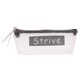 thumbnail image 2 of Estuche de lápices Simple Malla Cremallera Bolsa de papelería Bolsa de maquillaje Hombres Dama Gris, 2 of 9