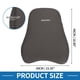 thumbnail image 4 of Almohada de Soporte Lumbar para Cuello de Automóvil de Todas las Estaciones Unique Bargains Espuma Viscoelástica Diseño Ergonómico 48x39x10.5cm Gris 1 Pc, 4 of 6