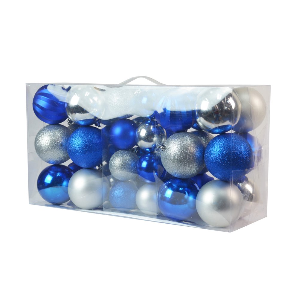 40Pk Christmas Ornament Silver/Blue  Walmart.com  Walmart.com