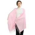 thumbnail image 6 of Pashmina Scarf for Women, Shawl Wrap for Evening Dress, Wedding, Bridesmaid, Bridal, Winter Warm Long Scarf, Large Fashion Accessory for Party, Travel, 2026 Fall Winter Outfits Purple, 6 of 7
