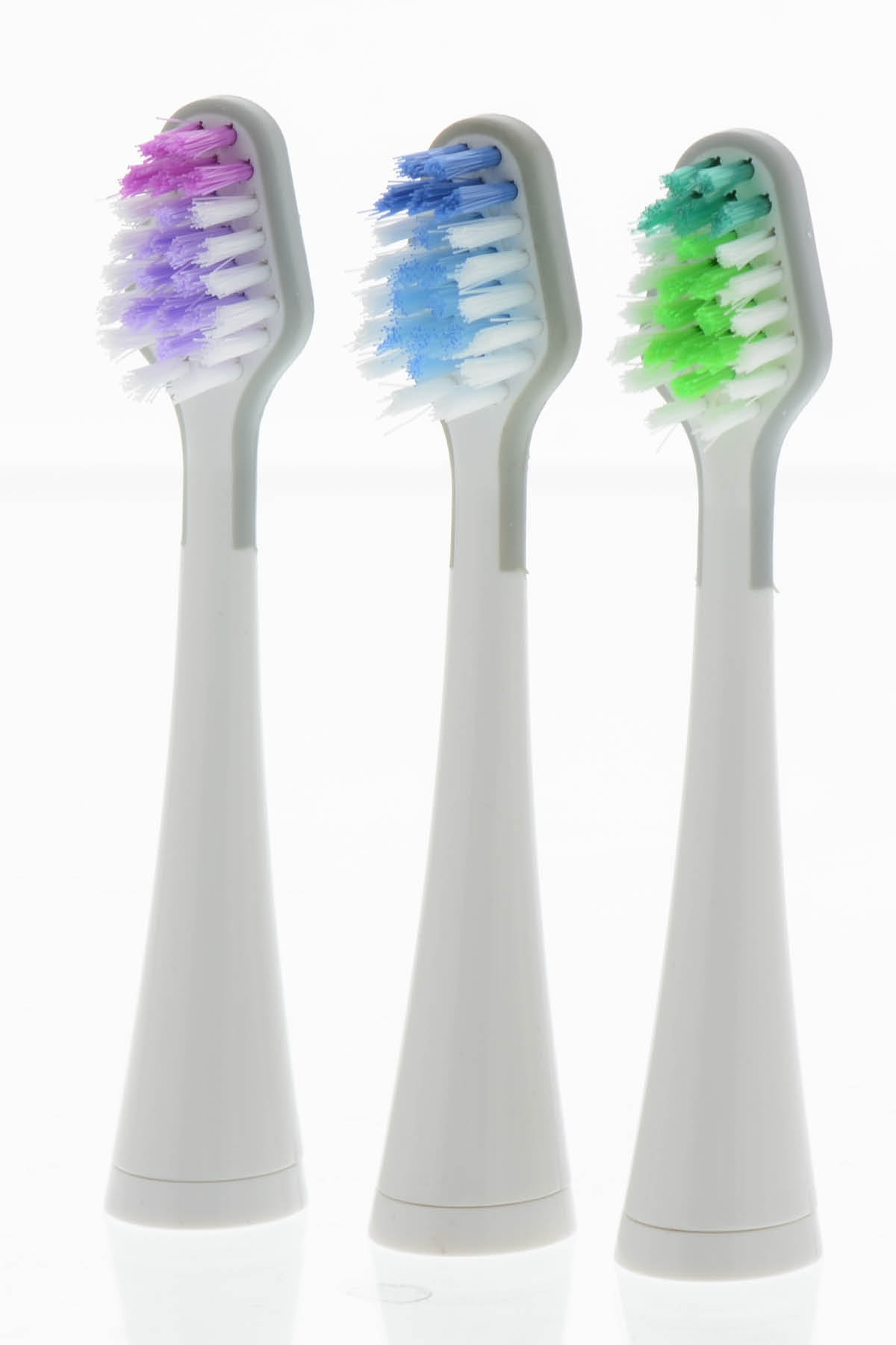 Set of 3 replacement brushes for platinum sonic toothbrush