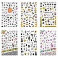 thumbnail image 3 of Decoraciones de uñas de bricolaje, 12 piezas/juego de pegatinas de transferencia de uñas de Halloween, pegatinas de arte de uñas de Halloween diseñadas para durar, 3 of 5