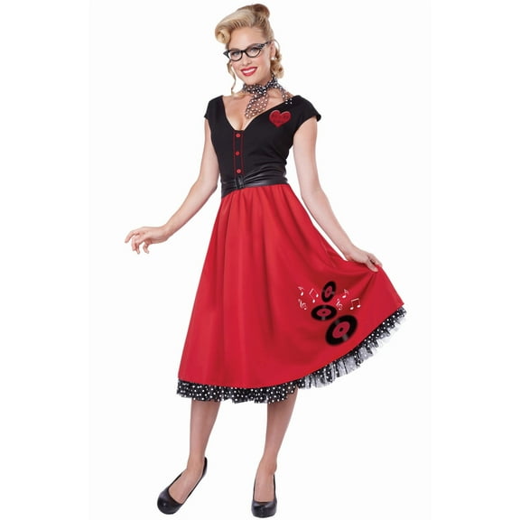 California Costumes Rock N Roll Sweetheart 50's Adult Costume Small Female