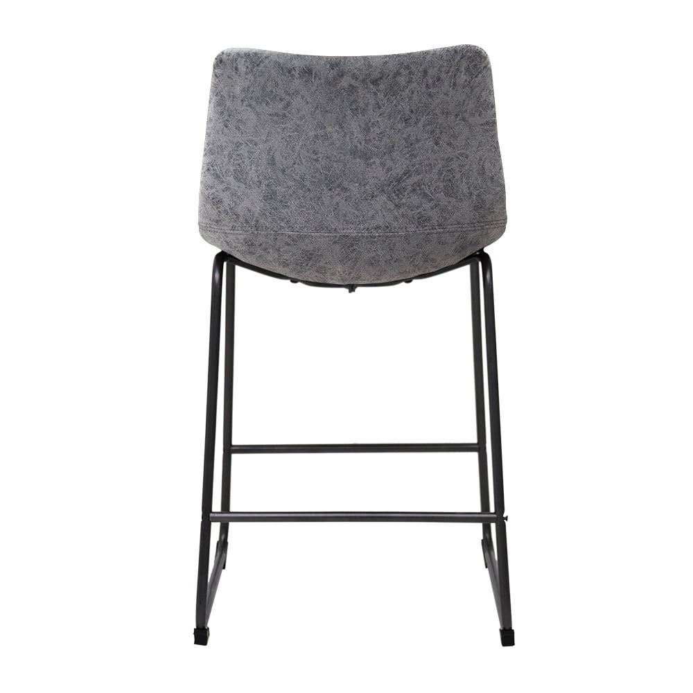 Abble 24" Bar Stool, Charcoal, Set of 2