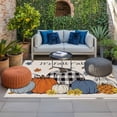 thumbnail image 2 of Orange Blue Pumpkins Fall Outdoor Rug for Patio/Deck/Porch, Non-Slip Large Area Rug 4 x 6 Ft, Thanksgiving Maple Leaf Rustic Indoor Outdoor Rugs Washable Area Rugs, Camping Rug Carpet Runner, 2 of 8