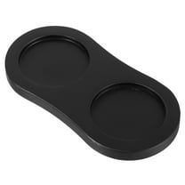 Hemoton Tray Wooden Grinder Base Shakers Holder Stand for Electric Manual Pepper Grinder