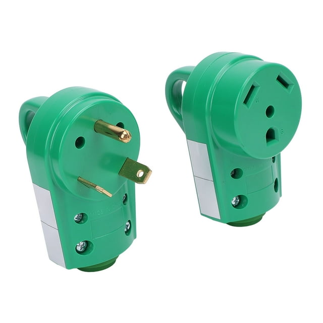 Prise Électrique RV, Installation Facile Robuste Haute Conductivité Coque Remplacement RV Poignée Ergonomique pour Camping