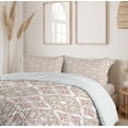 thumbnail image 6 of Ambesonne Pastel Duvet Cover Sets, Geometrical, 2-King, Beige Pink White, 6 of 7