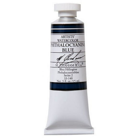 M GRAHAM PHTHALO BLUE 15ML WATERCOLOR