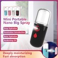 thumbnail image 3 of Rociador facial mini carga usb 200 mAh Humidificador interior de la oficina al aire libre hotel nebulizador equipo de cuidado de la piel rojo negro Inevent CE004139-01B, 3 of 7