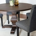 thumbnail image 5 of Roundhill Furniture Kohland 5 Piece Transitional MDF & Oak Dining Table Set, Gray, 5 of 7