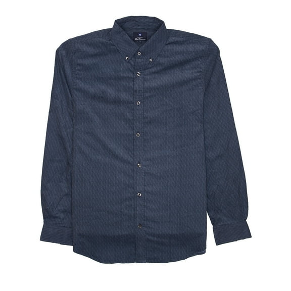 Ben Sherman Mens Mod/Classic Fit Button Down Shirt (Medium, Storm Blue)