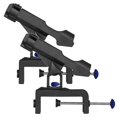thumbnail image 4 of Fishing Boat Rods Holder With Large Clamp Opening Adjustable 360 Degree Power Lock Fishing Pole Rod Racks Folding Holder1pcblack, 4 of 5
