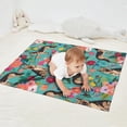 thumbnail image 2 of German Shepherd Dog and Flower Blanket,Comfortable Soft Flannel Throw Blanket,All Season,Warm Lightweight Blankets for Sofa Bed Couch Living Room Chair,30"x40", 2 of 4