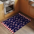 thumbnail image 2 of Entryway Rug 2'x3', 4th of July Small Rug for Kitchen Bathroom Door Mat Indoor Entrance, Navy US Flag Independence Day Stars Red Stripes Non-Slip Area Rugs Floor Mats Carpet Front Door Rugs, 2 of 8