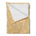 thumbnail image 2 of Shabby Flora Soft Flannel Fleece Blanket, Romantic Rose Petals with Branches Nature Beauty Valentine Feminine Print, Cozy Plush for Indoor and Outdoor Use, 50" x 70", Pink and Yellow, by Ambesonne, 2 of 5